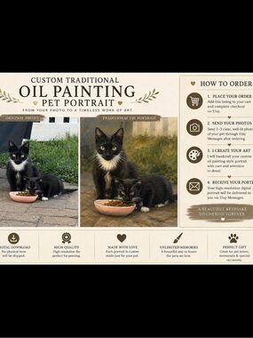 Custom digital print of your cats